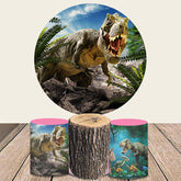Dinosaurier Welt Thema Runden Hintergrund Bausatz Für Jungen Party